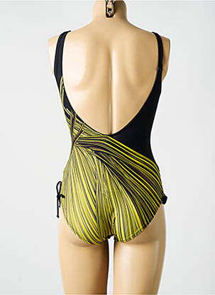 Maillot de bain 1 pièce imprimé fantaisie noir MIRADONNA femme