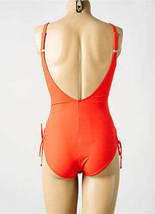 Maillot de bain 1 pièce orange MIRADONNA femme
