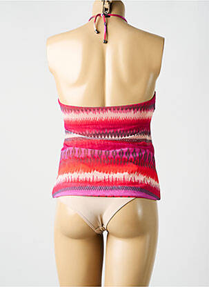 Top de bain imprimé fantaisie rouge CYELL femme