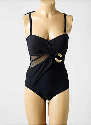 Maillot de bain 1 pièce haut bandeau haut bandeau noir MIRADONNA femme