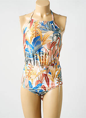 Maillot de bain 1 pièce imprimé fantaisie bleu CYELL femme
