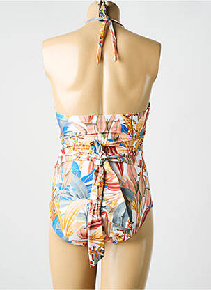Maillot de bain 1 pièce imprimé fantaisie bleu CYELL femme