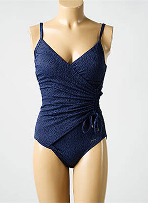 Maillot de bain 1 pièce bleu CYELL femme