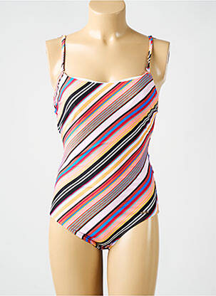 Maillot de bain 1 pièce imprimé fantaisie violet CYELL femme