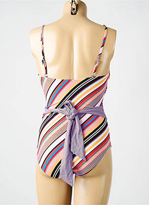 Maillot de bain 1 pièce imprimé fantaisie violet CYELL femme