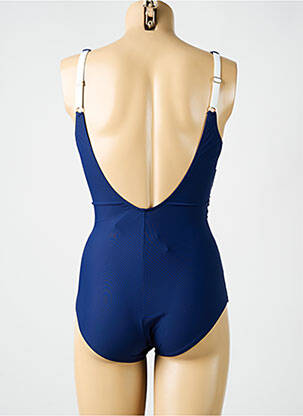 Maillot de bain 1 pièce imprimé fantaisie bleu MIRADONNA femme