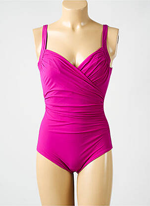 Maillot de bain 1 pièce violet MIRADONNA femme