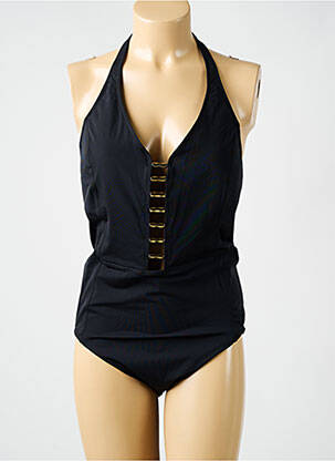 Maillot de bain 1 pièce haut triangles haut triangles noir AMORESSA femme