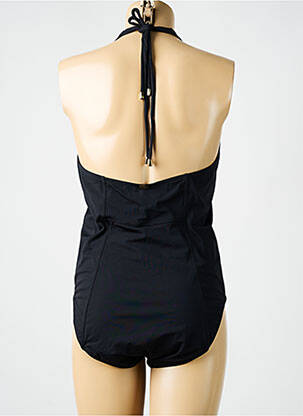 Maillot de bain 1 pièce stretch haut triangles noir AMORESSA femme