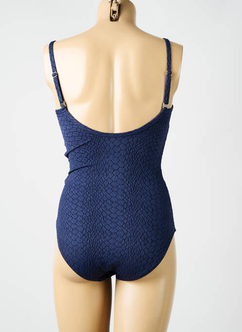 Maillot de bain 1 pièce bleu CYELL pour femme