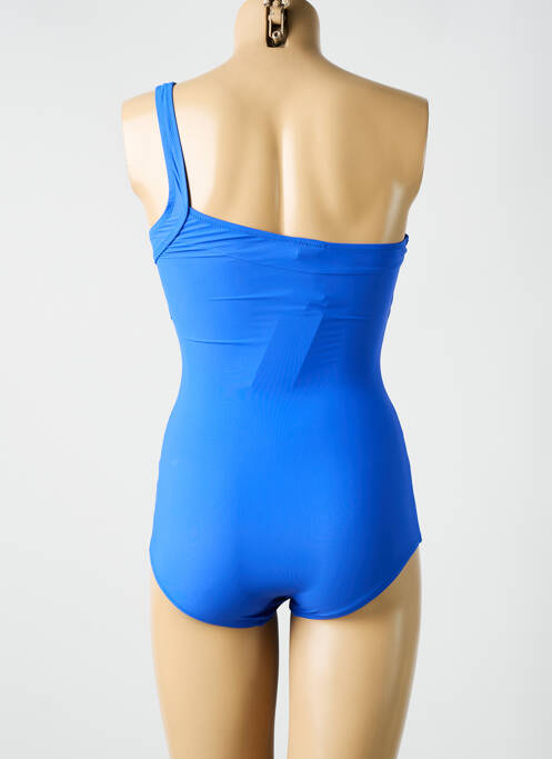 Maillot de bain 1 pièce bleu MIRADONNA pour femme
