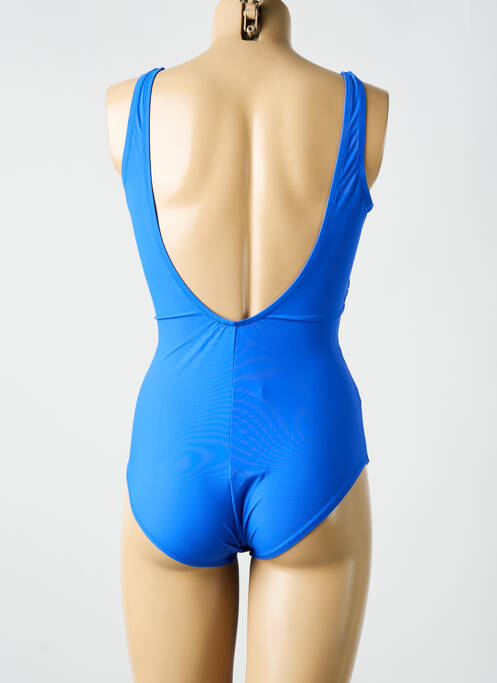 Maillot de bain 1 pièce bleu MIRADONNA pour femme