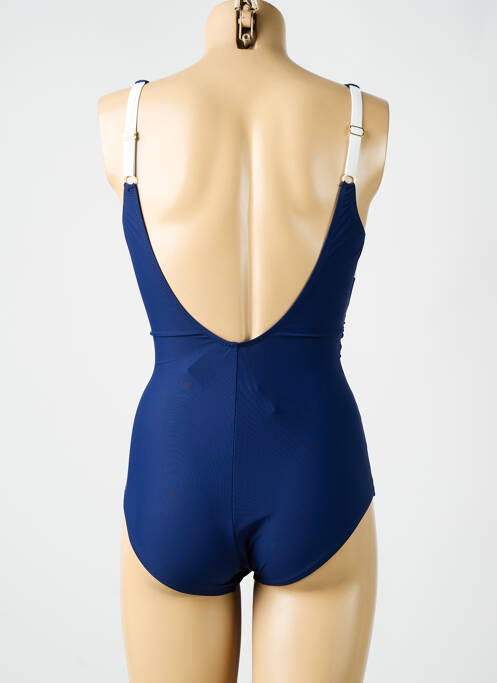 Maillot de bain 1 pièce bleu MIRADONNA femme