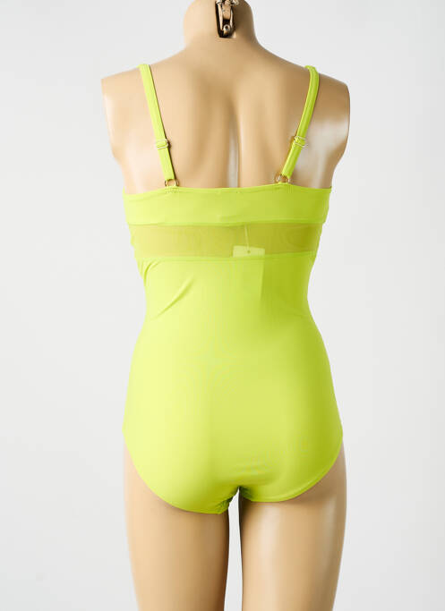 Maillot de bain 1 pièce jaune MIRADONNA pour femme