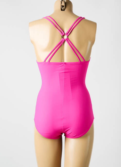 Maillot de bain 1 pièce rose MIRADONNA pour femme