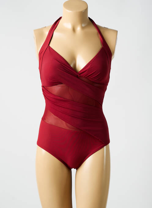 Maillot de bain 1 pièce rouge MIRANDA pour femme