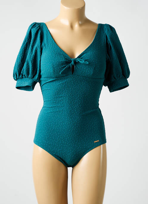 Maillot de bain 1 pièce vert CYELL pour femme