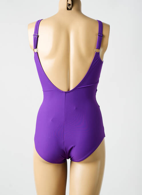 Maillot de bain 1 pièce violet MIRADONNA femme