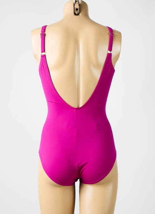 Maillot de bain 1 pièce violet MIRADONNA pour femme