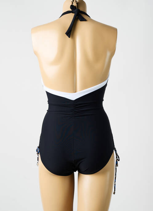 Maillot de bain 1 pièce imprimé fantaisie noir MIRADONNA femme