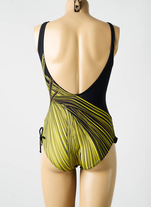 Maillot de bain 1 pièce imprimé fantaisie noir MIRADONNA femme