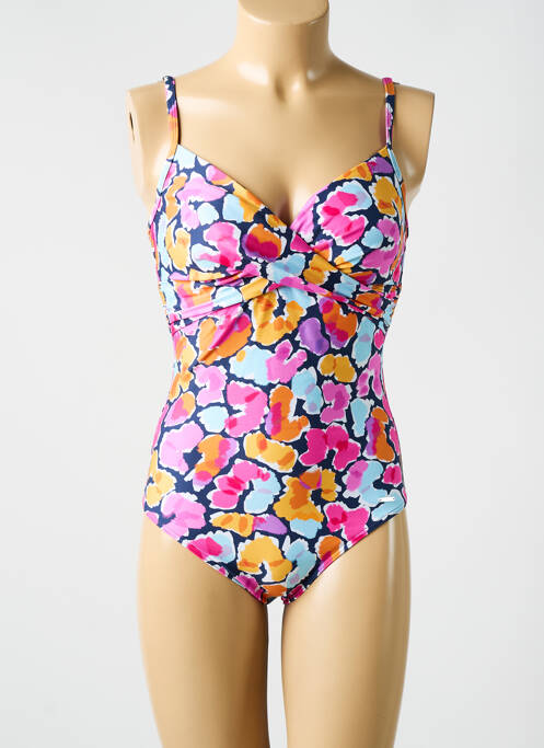 Maillot de bain 1 pièce imprimé fantaisie rose CYELL femme