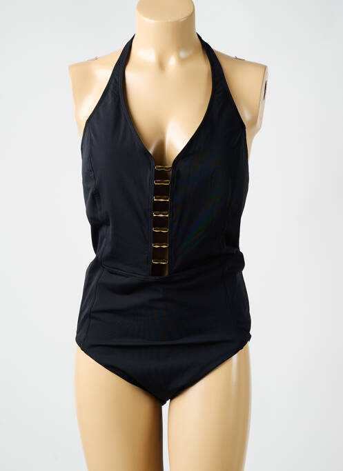 Maillot de bain 1 pièce haut triangles haut triangles noir AMORESSA femme