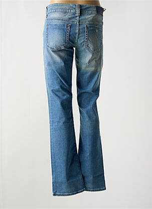 Jeans coupe droite stretch taille basse bleu GUESS femme