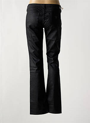 Pantalon slim tissage enduit noir GUESS femme