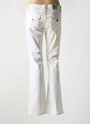 Jeans bootcut tissage brut taille basse beige GUESS femme
