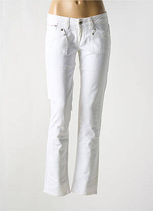 Jeans coupe slim taille basse taille basse blanc PEPE JEANS femme
