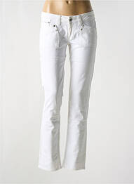 Jeans coupe slim taille basse taille basse blanc PEPE JEANS femme
