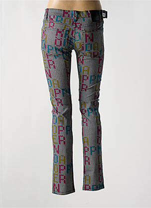 Pantalon slim tissage popeline taille haute noir CHEAP MONDAY femme