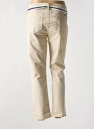 Pantalon slim tissage popeline taille normale beige GUESS femme