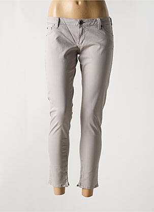 Pantalon 7/8 stretch taille basse gris GUESS femme