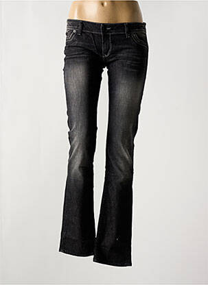 Jeans coupe droite noir KAPORAL pour femme