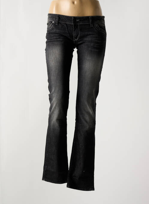 Jeans coupe droite noir KAPORAL pour femme