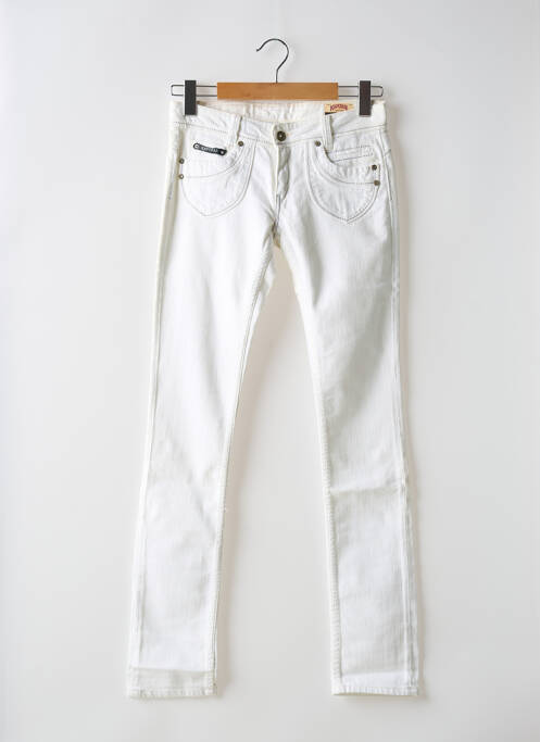 Jeans coupe slim blanc KAPORAL pour femme