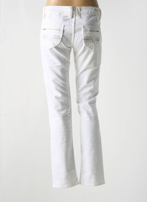 Jeans coupe slim blanc PEPE JEANS pour femme