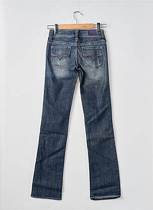 Jeans coupe droite stretch taille normale bleu GUESS femme