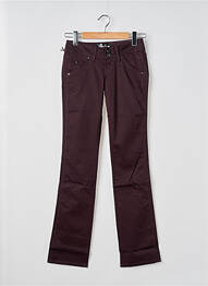 Pantalon droit stretch taille normale violet GUESS femme