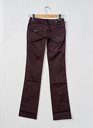 Pantalon droit stretch taille normale violet GUESS femme