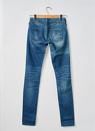 Jeans coupe slim stretch taille normale bleu GUESS femme