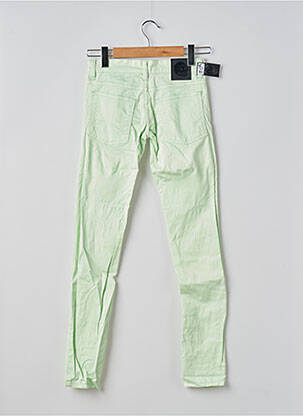 Pantalon slim tissage popeline taille normale vert CHEAP MONDAY femme
