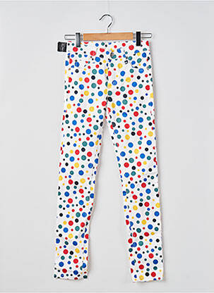 Pantalon slim tissage popeline taille normale blanc CHEAP MONDAY femme
