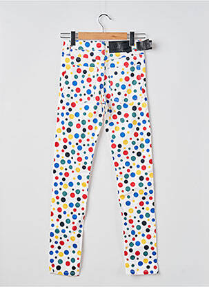 Pantalon slim tissage popeline taille normale blanc CHEAP MONDAY femme