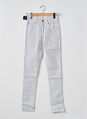 Pantalon slim stretch taille normale blanc CHEAP MONDAY femme