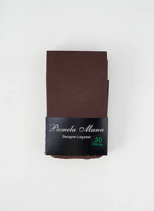 Collants stretch marron PAMELA MANN femme