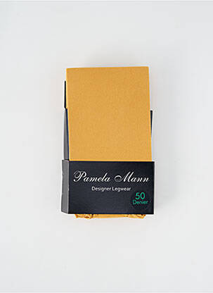 Collants jaune PAMELA MANN pour femme