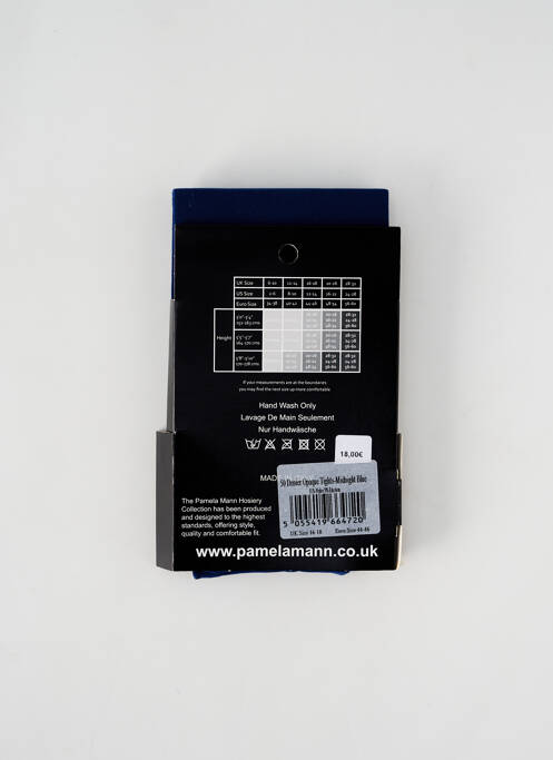 Collants bleu fonce PAMELA MANN pour femme